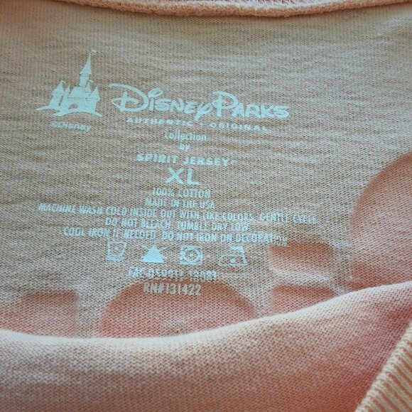 Disney Parks Womens Long Sleeve Spirit Jersey Sz XL Rose Gold All Cotton - Picture 6 of 10